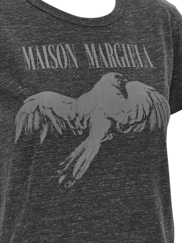 Maison Margiela Graphic Print T-shirt - Gray | f838b1bf124ee27deae4f6085ba945253e4c5dc6
