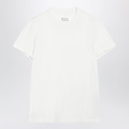 Double-Layer Cotton T-Shirt In White