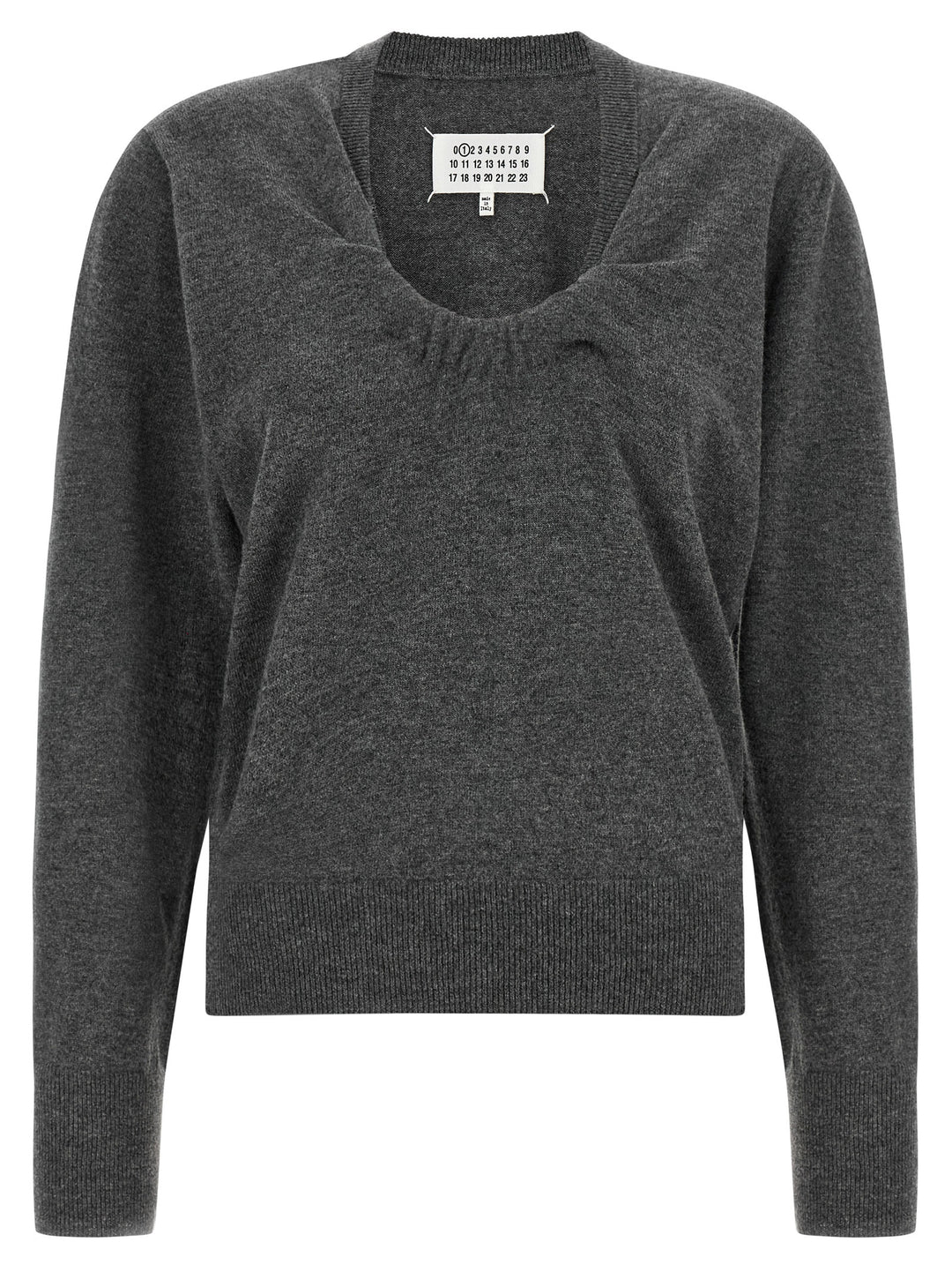 Maison Margiela Twist Wool Sweater Sweaters and Cardigans - Gray | 0246b6080e3918af098def19b2700fff23ce8b0e