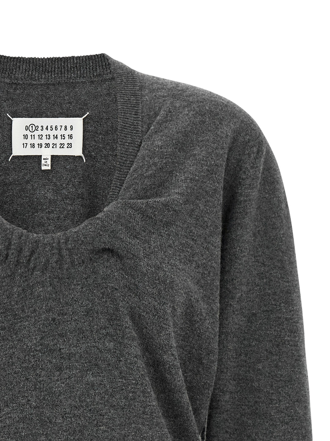 Maison Margiela Twist Wool Sweater Sweaters and Cardigans - Gray | 6f843cb1602d0e66df69ee3ae0d34c70d6a8f17a