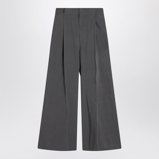 Charcoal Grey Pleated Trousers