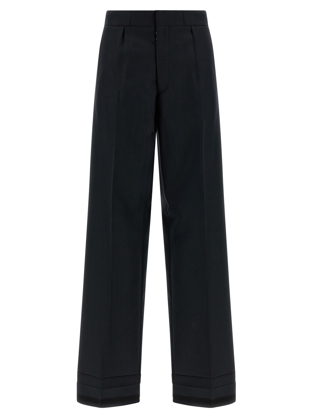 Maison Margiela Herringbone Trousers Pants - Black | 3280db8d0dce082459b7c45990986e3cfbbff6ef