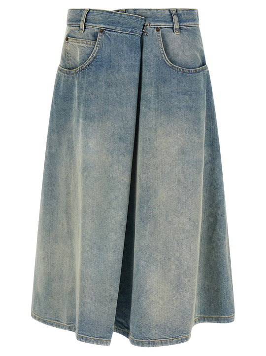 Wrap Skirt Skirts Light Blue