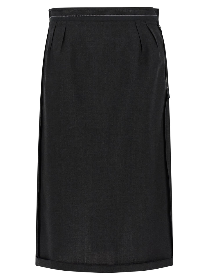 Maison Margiela Anonymity Of The Lining Skirts - Black | 263ef8922df9e576ce01f5c1c2513d222e8d43a0
