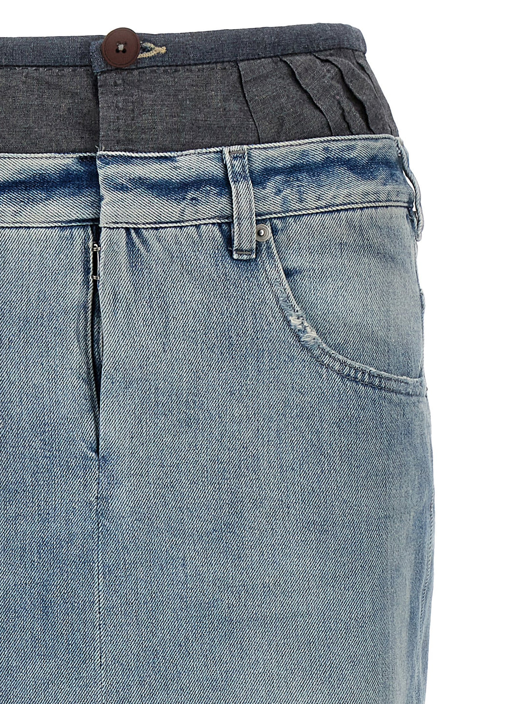 Maison Margiela Slits Denim Skirt Skirts - Multicolor | b0d027a40e38f26ba6580edd1ec6fbb386562638