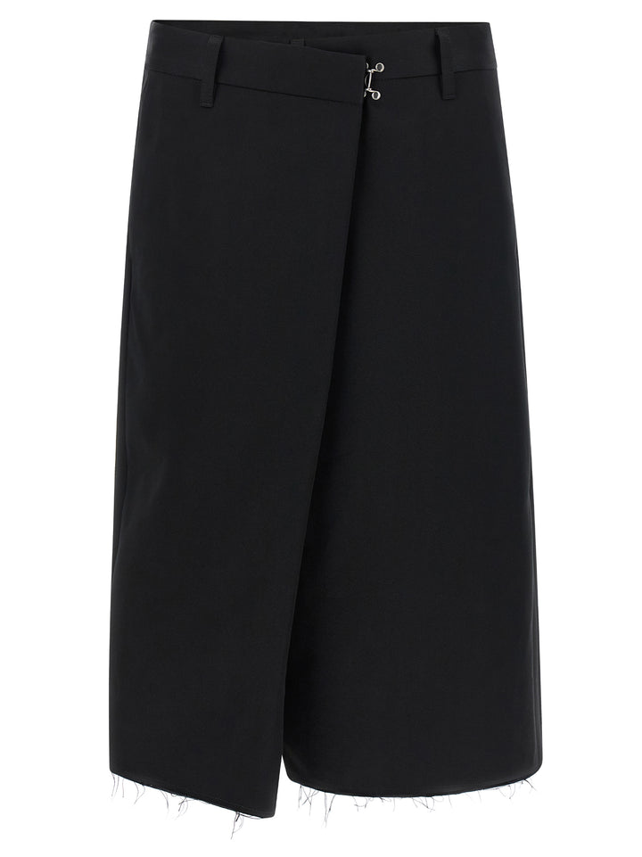 Maison Margiela Wrap-Up Bermuda Shorts Bermuda and Short - Black | a4e8d582858a2a13cffbbadf05e250cf314543ba