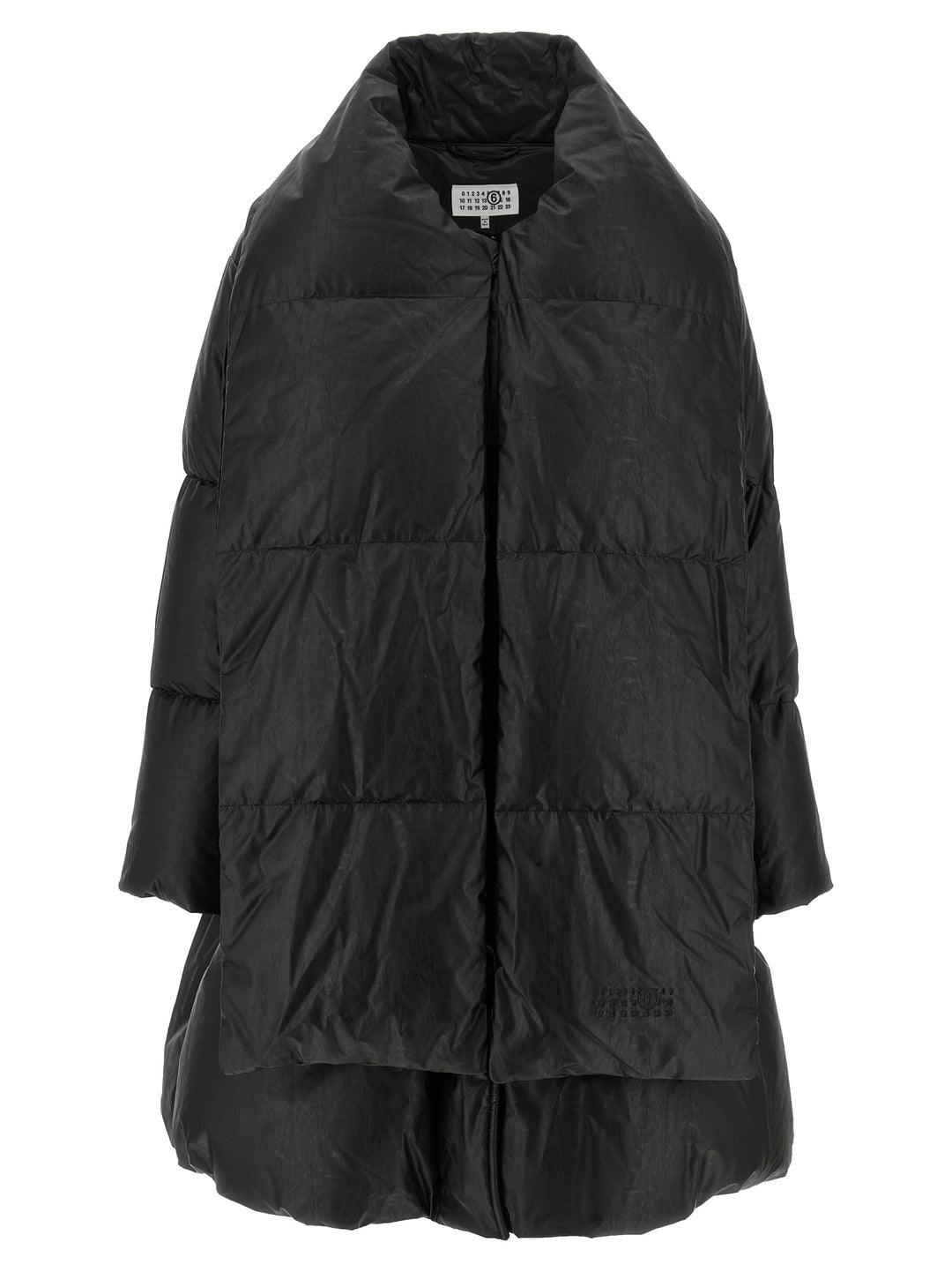Mm6 Maison Margiela Scarf Down Jacket Puffer Jackets - Black | 7caf49277b59b0cf45b72693748c09828352de89