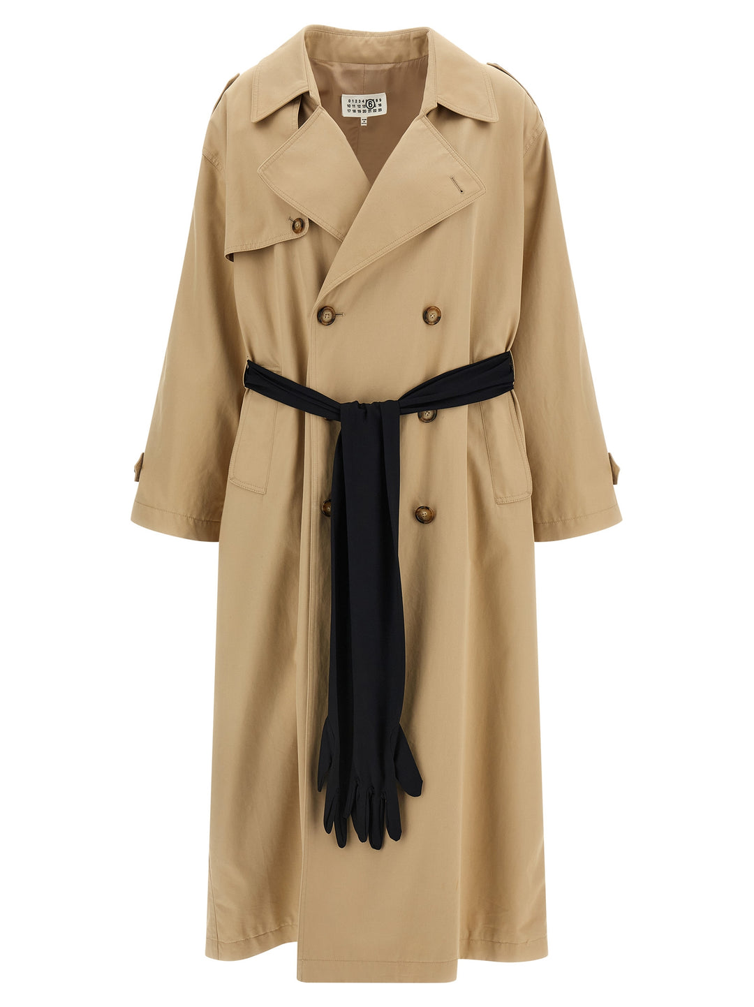 Mm6 Maison Margiela Trench Coat With Gloves Coats and Trench Coats - Beige | 9cc9f4100e37e130920b454619e6e456de0d44ce