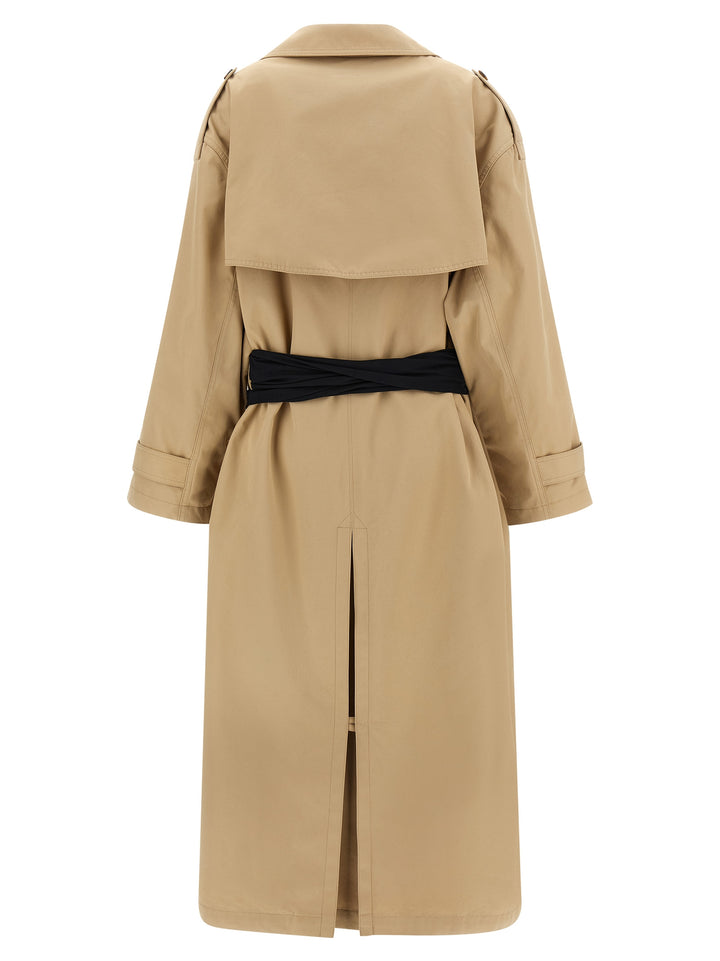 Mm6 Maison Margiela Trench Coat With Gloves Coats and Trench Coats - Beige | 18e6a14bb382ac8d30b0ff0560a2a2d92e098c96