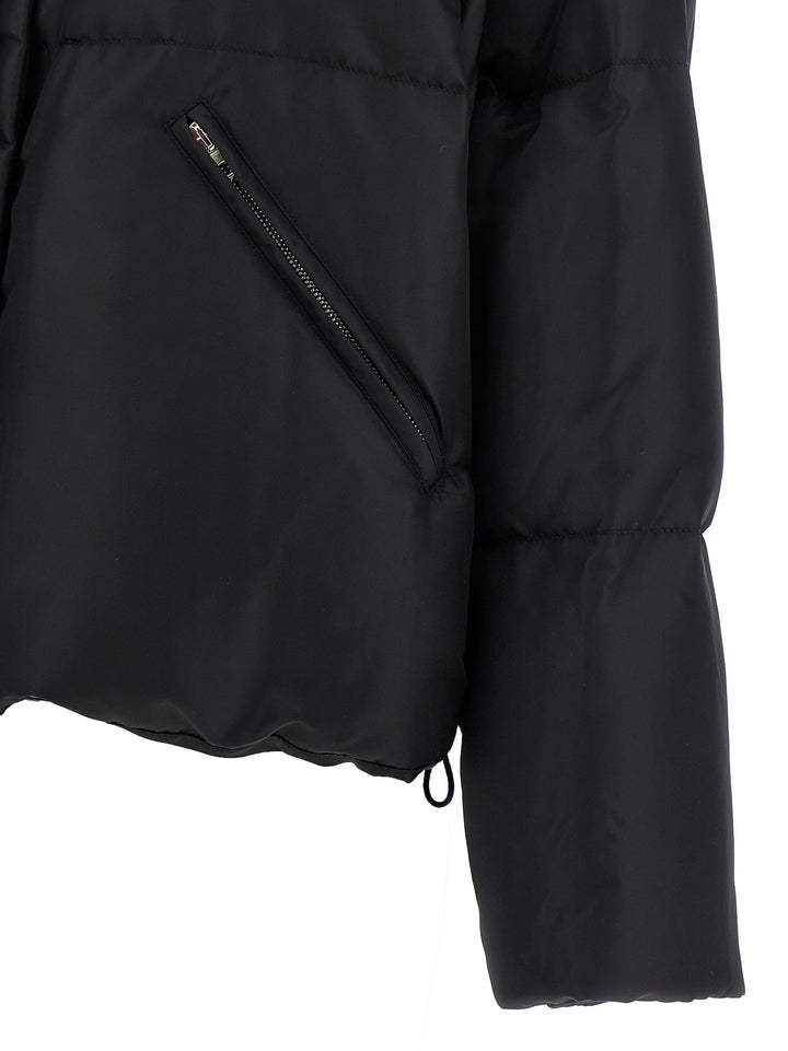 Mm6 Maison Margiela Scarf Down Jacket Puffer Jackets - Black | 539a8e40e1484863f7f996c238dad605cbcc8969