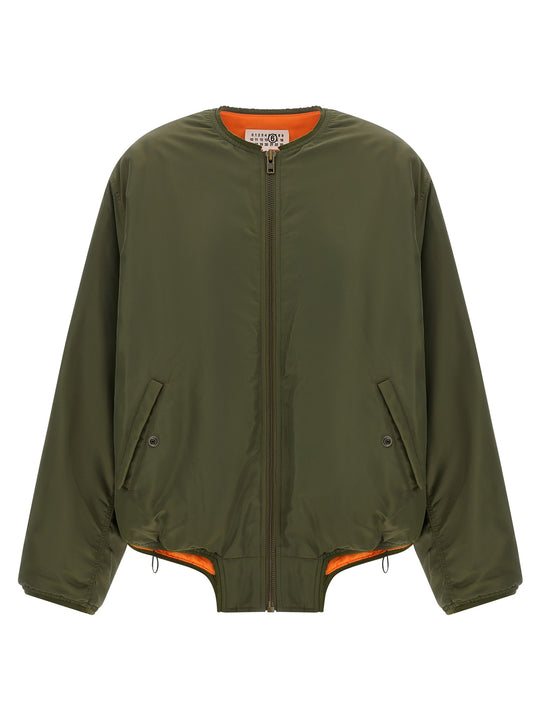Sculptural Hem Jacket Puffer Jackets Green