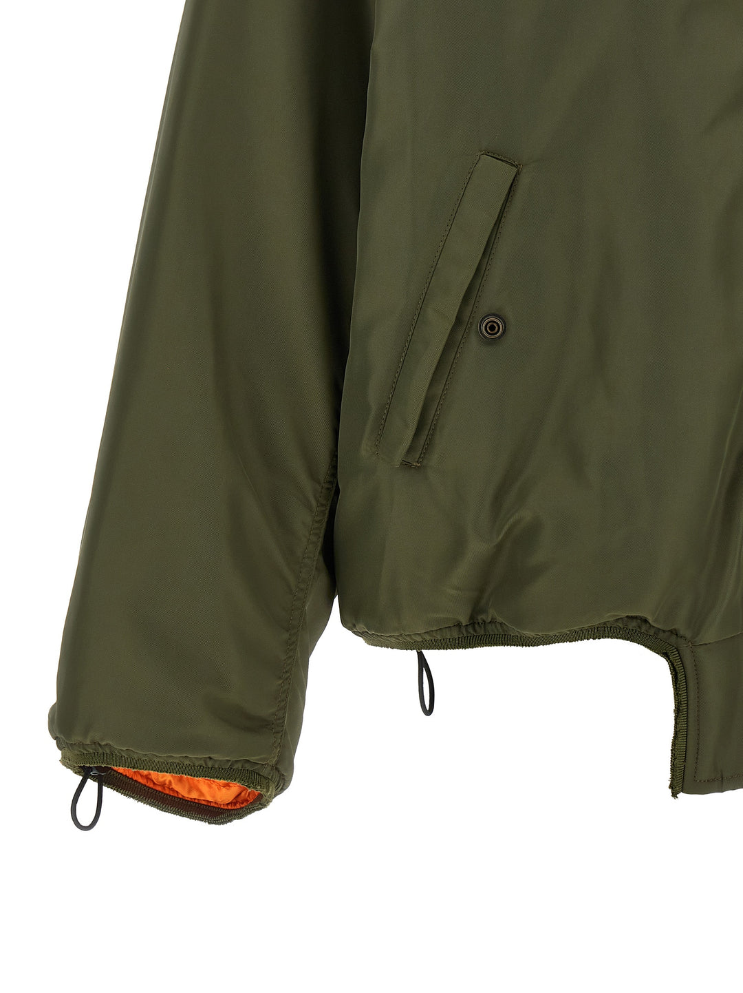 Mm6 Maison Margiela Sculptural Hem Jacket Puffer Jackets - Green | 326a53094db9460a35bf064b18fea7dda2c44db4