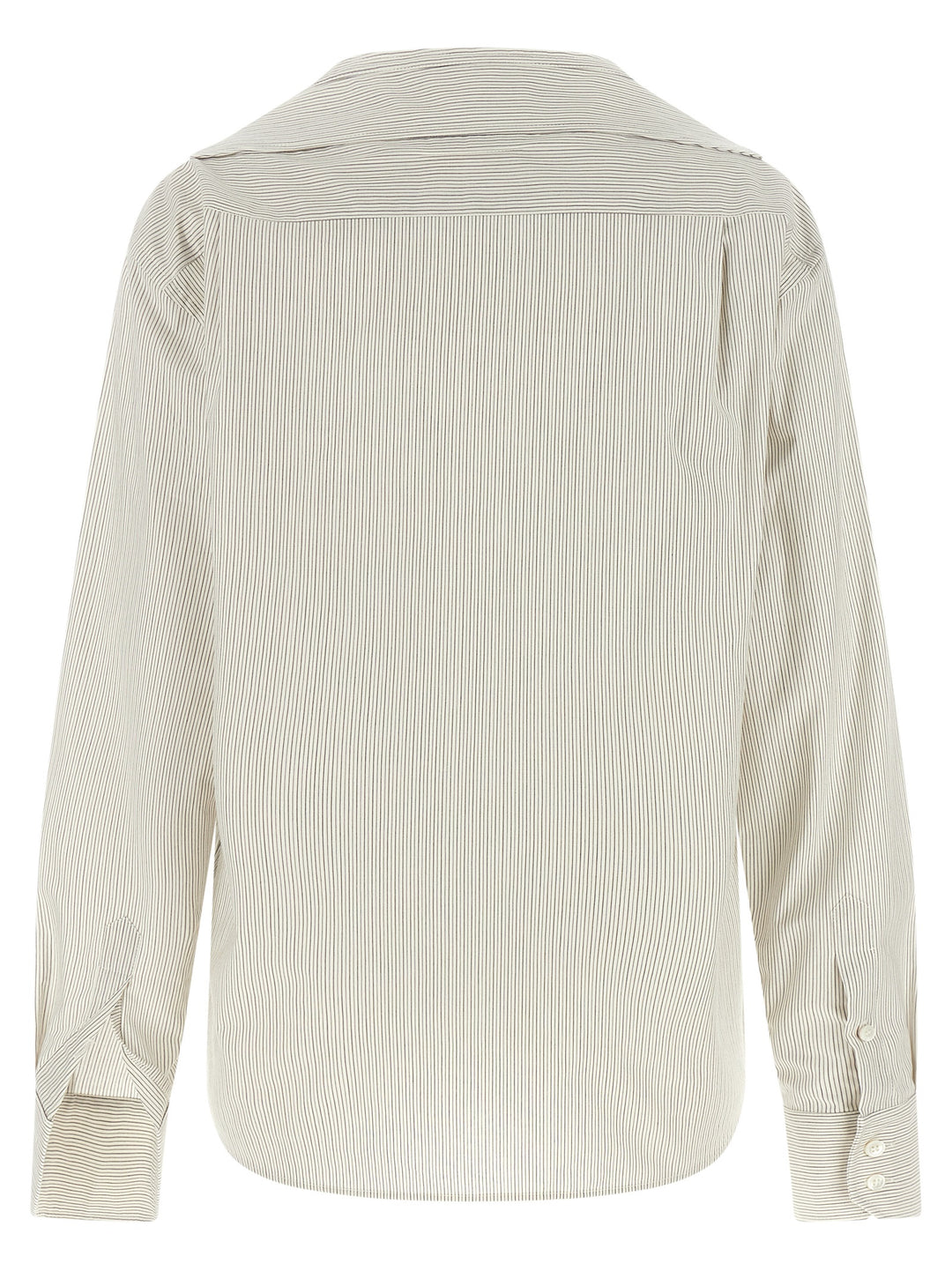 Mm6 Maison Margiela Trompe L'oeil Collar Shirt Shirt and Blouse - Gray | e851bae7dbff92613a00466def165ac9a2404672