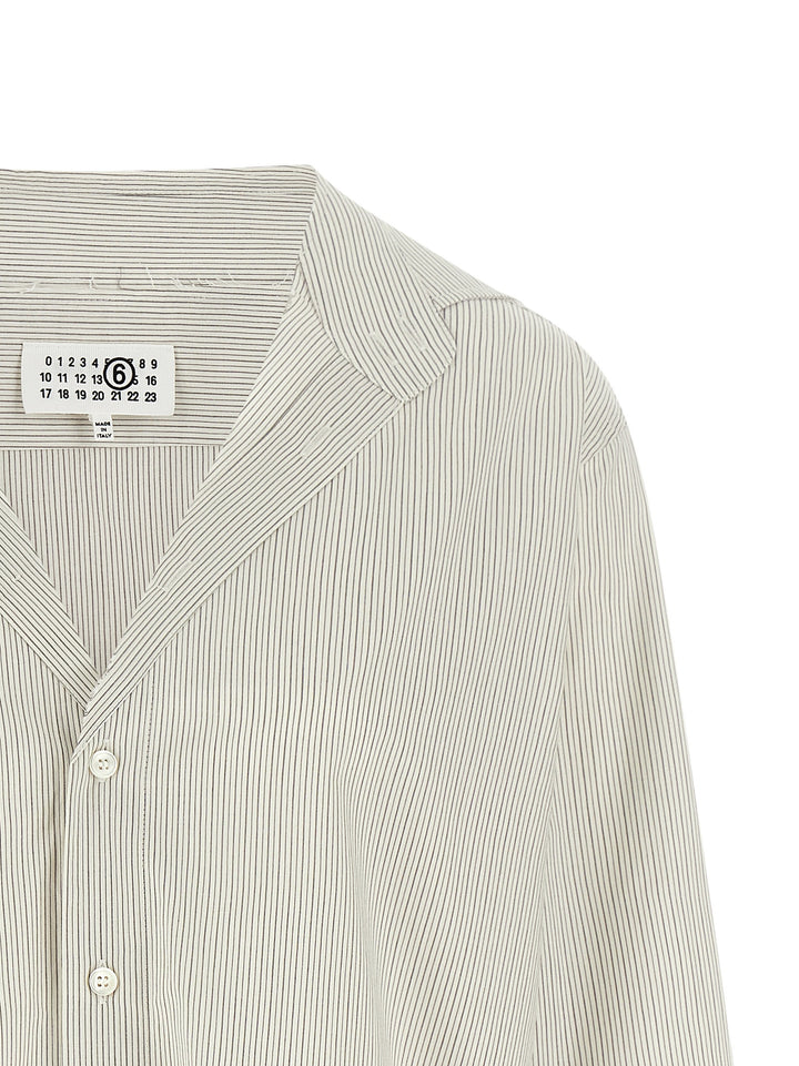 Mm6 Maison Margiela Trompe L'oeil Collar Shirt Shirt and Blouse - Gray | ccfaac7d5c580a29bdbfc1acd412df5db9254705
