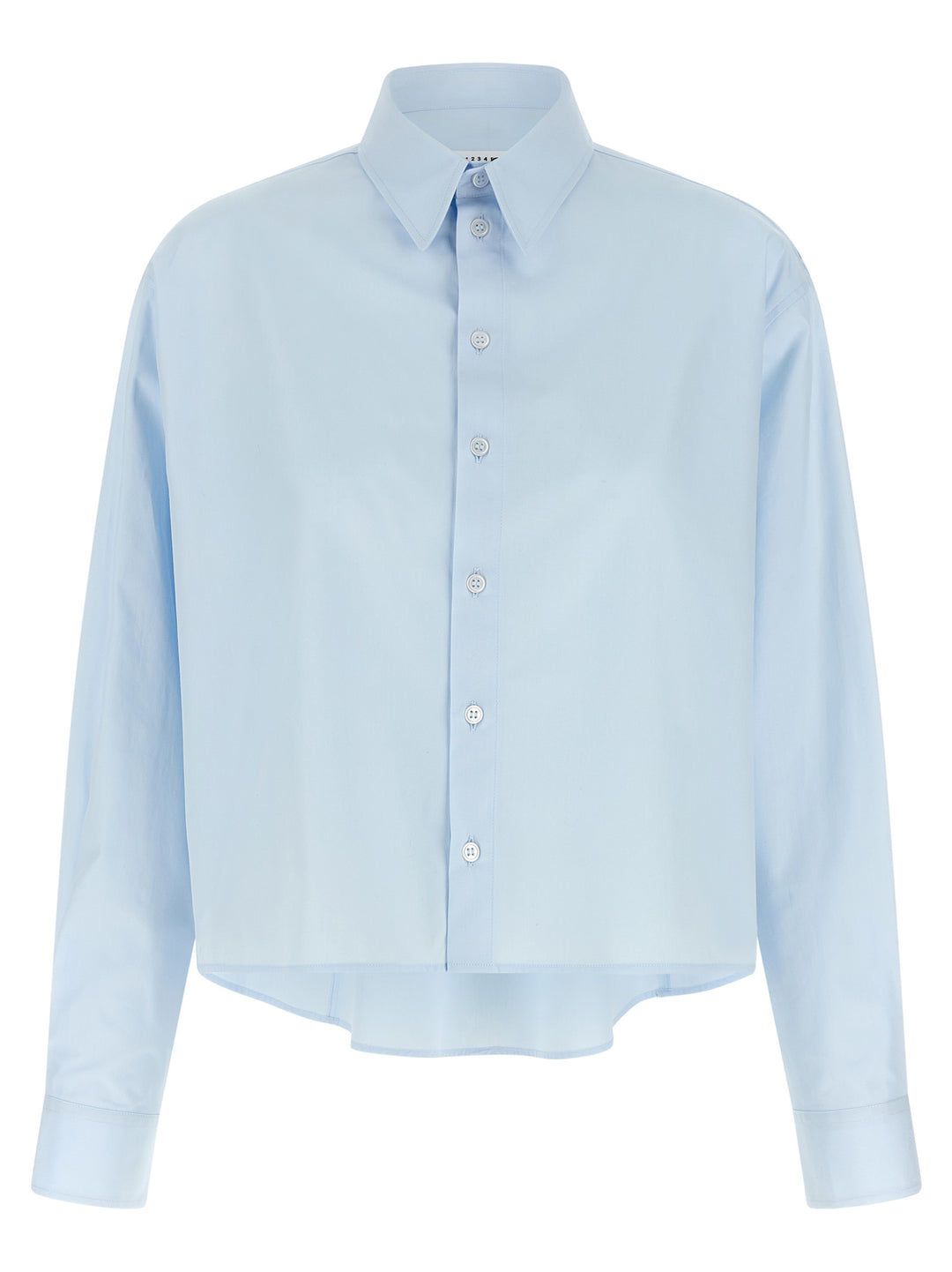 Mm6 Maison Margiela Poplin Shirt Shirt and Blouse - Light Blue | 8a575b44917aa23ec1c2bb55a0273eaf5776fd08