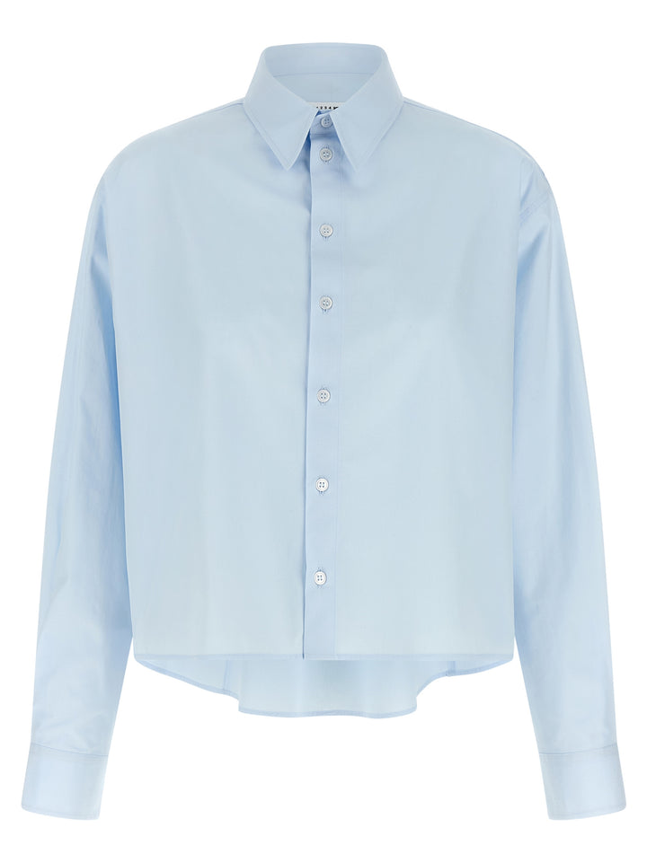 Mm6 Maison Margiela Poplin Shirt Shirt and Blouse - Light Blue | 8a575b44917aa23ec1c2bb55a0273eaf5776fd08