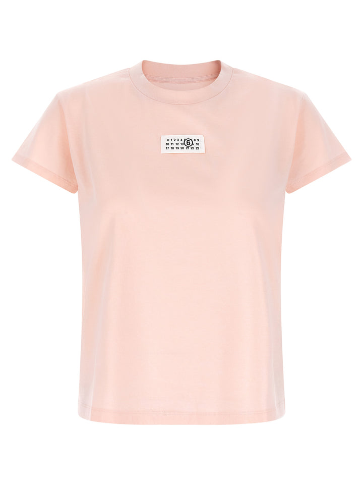 Mm6 Maison Margiela Numeric Signature Mm6 T-shirt - Pink | 6a2c76f98f2e41e96deec4be7f5bb4e7a9a8b2f7