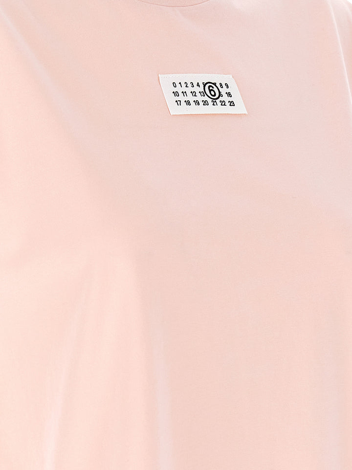 Mm6 Maison Margiela Numeric Signature Mm6 T-shirt - Pink | 44cc0129049d673820595987733b88d3dff378a8