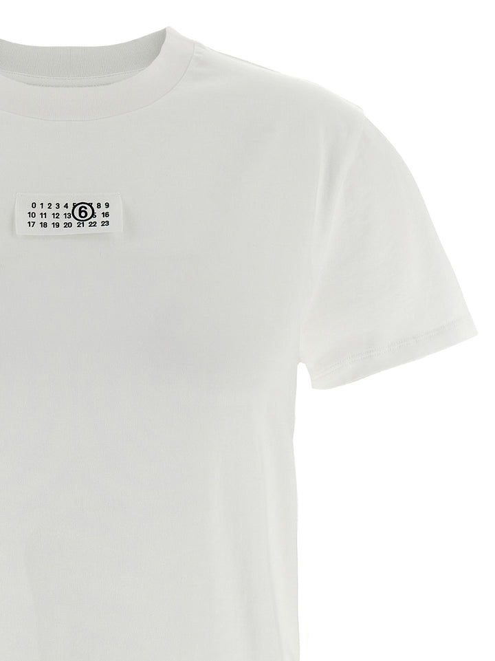 Mm6 Maison Margiela Numeric Signature Mm6 T-shirt - White | b490309adb0a88dbaf35f6d5d596fca9d3113ddd