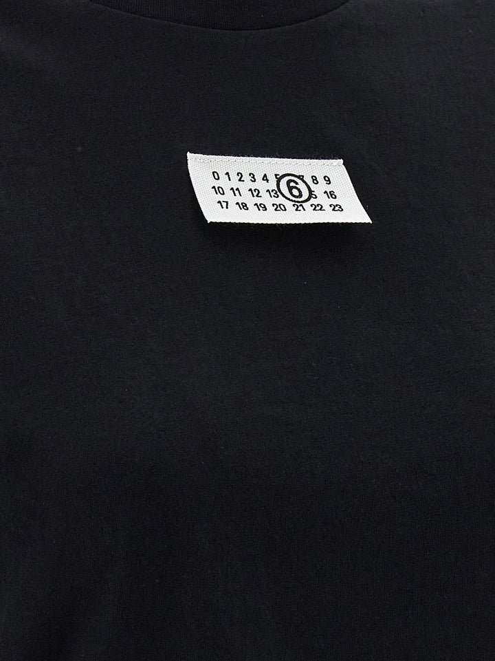 Mm6 Maison Margiela Numeric Signature Mm6 T-shirt - Black | 1b47c61e744cd4c90d3b4e2fa9e82e69b8d7dd8e