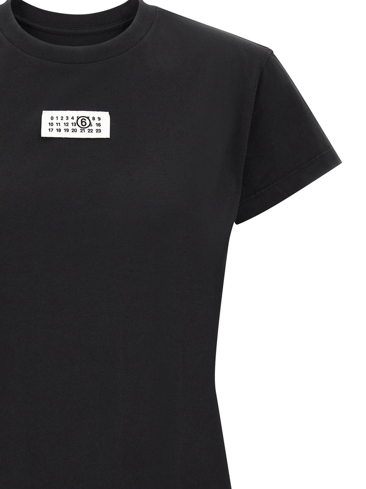 Mm6 Maison Margiela Numeric Signature Mm6 T-shirt - Black | 18d90e83a3aeaacf92515d13a843f667707da98c