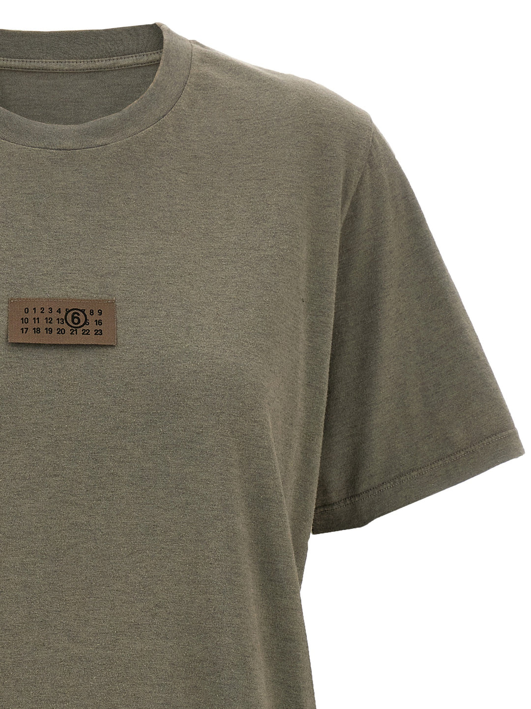 Mm6 Maison Margiela Numeric Signature Mm6 T-shirt - Gray | 807f26409a879ede12772187f93d1b6c59c6ef8c