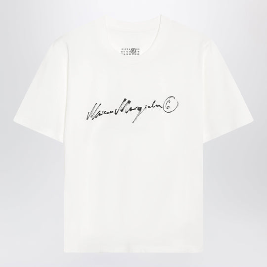 White Logo-Print T-Shirt