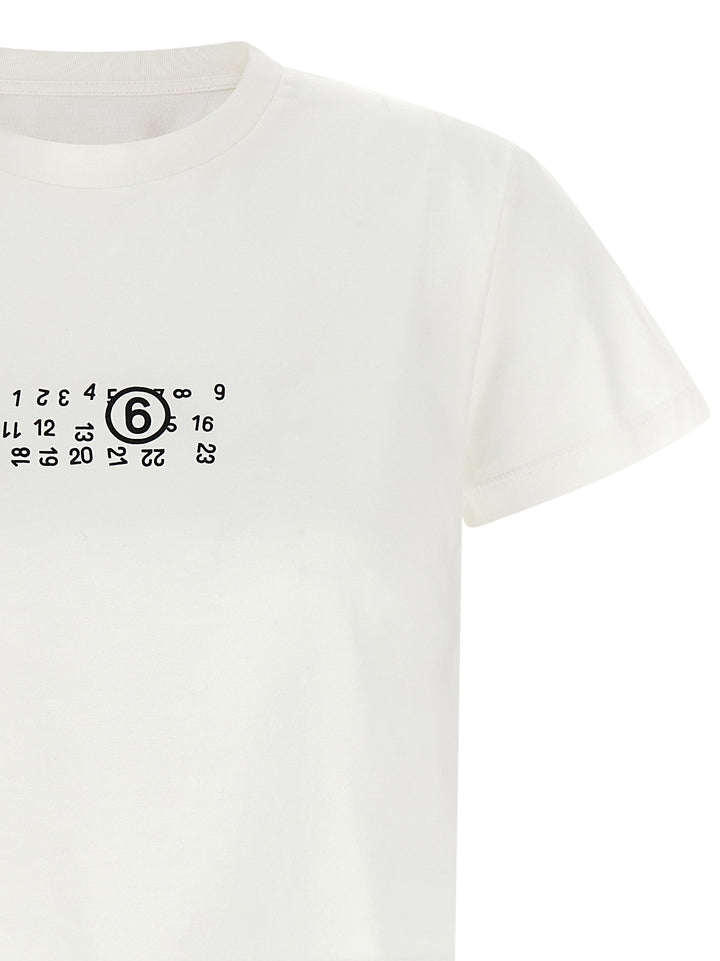 Mm6 Maison Margiela Numeric Signature Mm6 T-shirt - White | 2d92a8516329dcc725974cd8828036e721ef5d22
