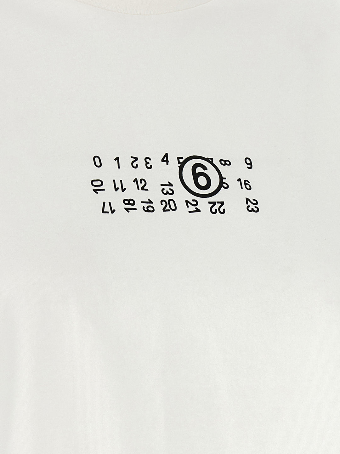 Mm6 Maison Margiela Numeric Signature Mm6 T-shirt - White | 75ea19e6b49a705f724f48f28dca9f2b14cf0f01
