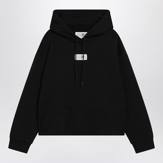 Felpa Con Cappuccio In Cotone Nera