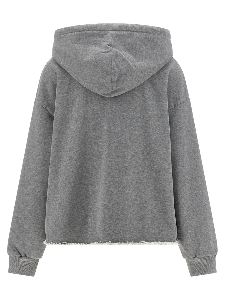 Mm6 Maison Margiela Numeric Signature Mm6 Sweatshirt - Gray | e7fbb7785d8ec54fe860aa7f056b452a19691e8e