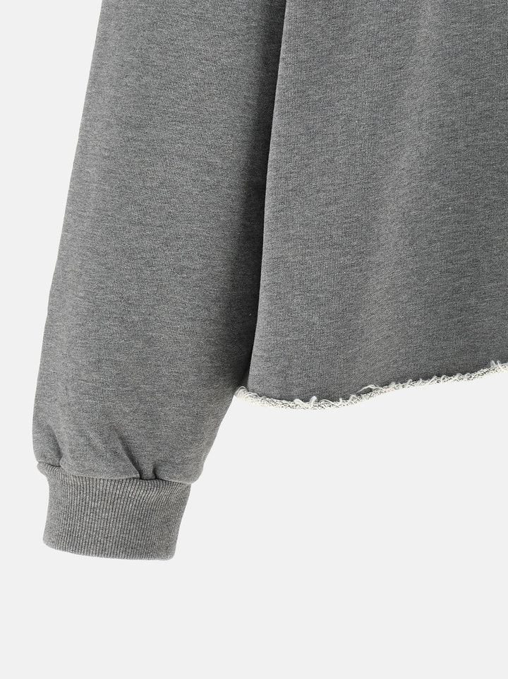 Mm6 Maison Margiela Numeric Signature Mm6 Sweatshirt - Gray | 53944a4be30645bb9ac36fe967e23b74a286df7c