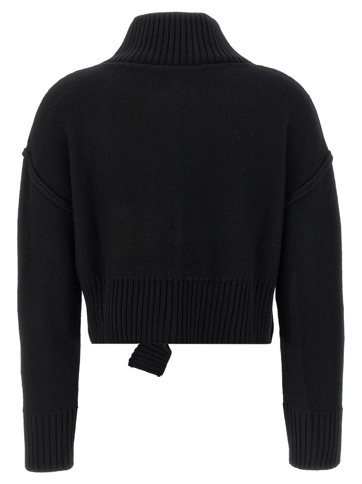 Mm6 Maison Margiela Distressed Sweater Sweaters and Cardigans - Black | e41e33866dfe9a38489451353c6bd4ac37eeaa64