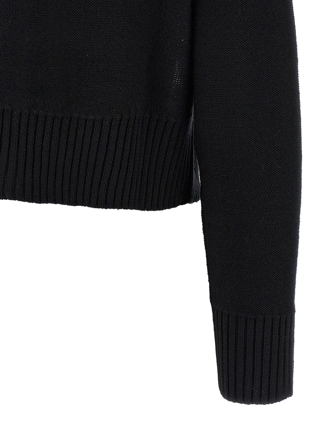 Mm6 Maison Margiela Distressed Sweater Sweaters and Cardigans - Black | 472606fb96c3965f0614667db793cb7b7dee6753