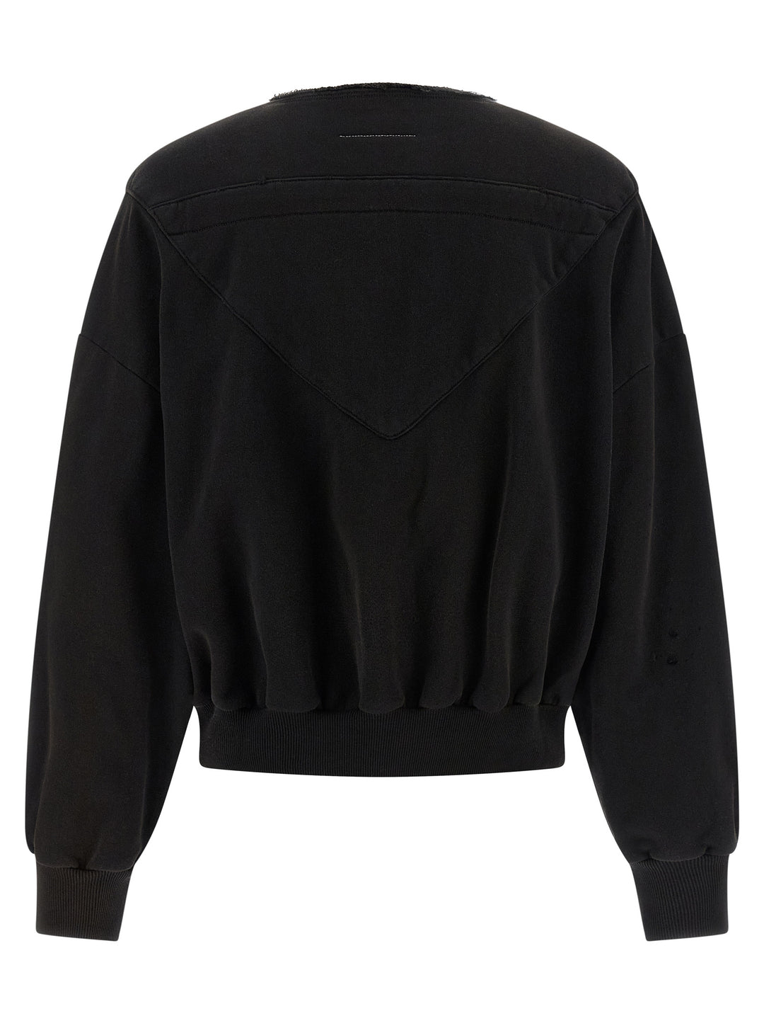 Mm6 Maison Margiela Trompe L'oeil Hoodie Sweatshirt - Black | 4a42b53d50423ec3213f4ecc0b65571d19e8b40c