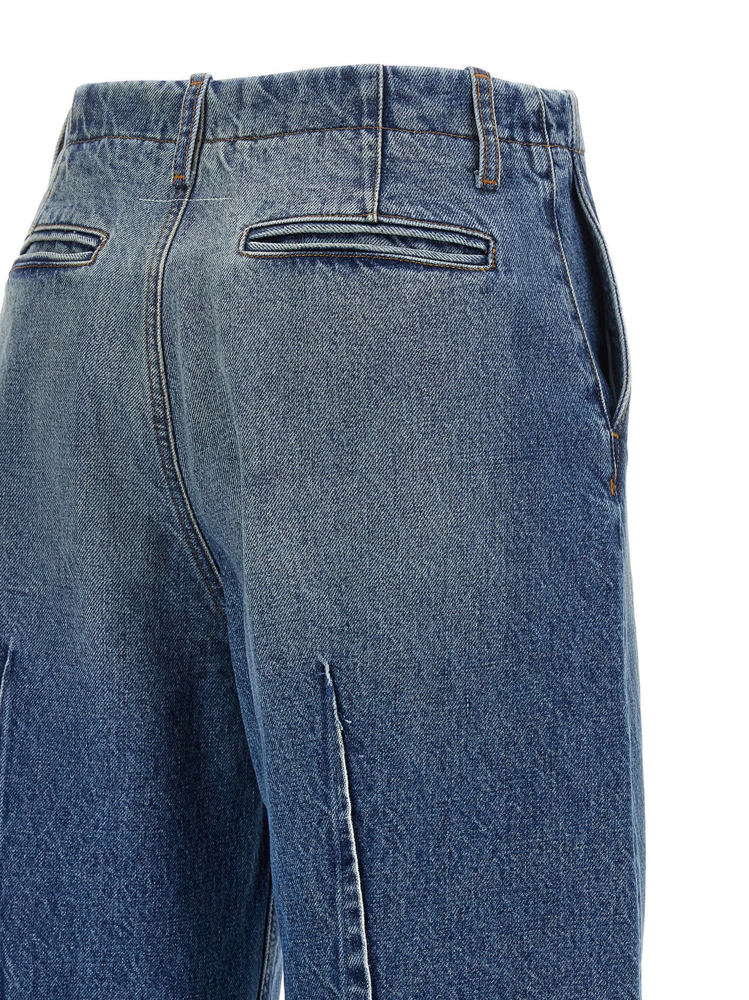 Mm6 Maison Margiela Vertical Pinch Jeans - Blue | f8a897cfd658adae3a802a2d17700c9abfd76e4e