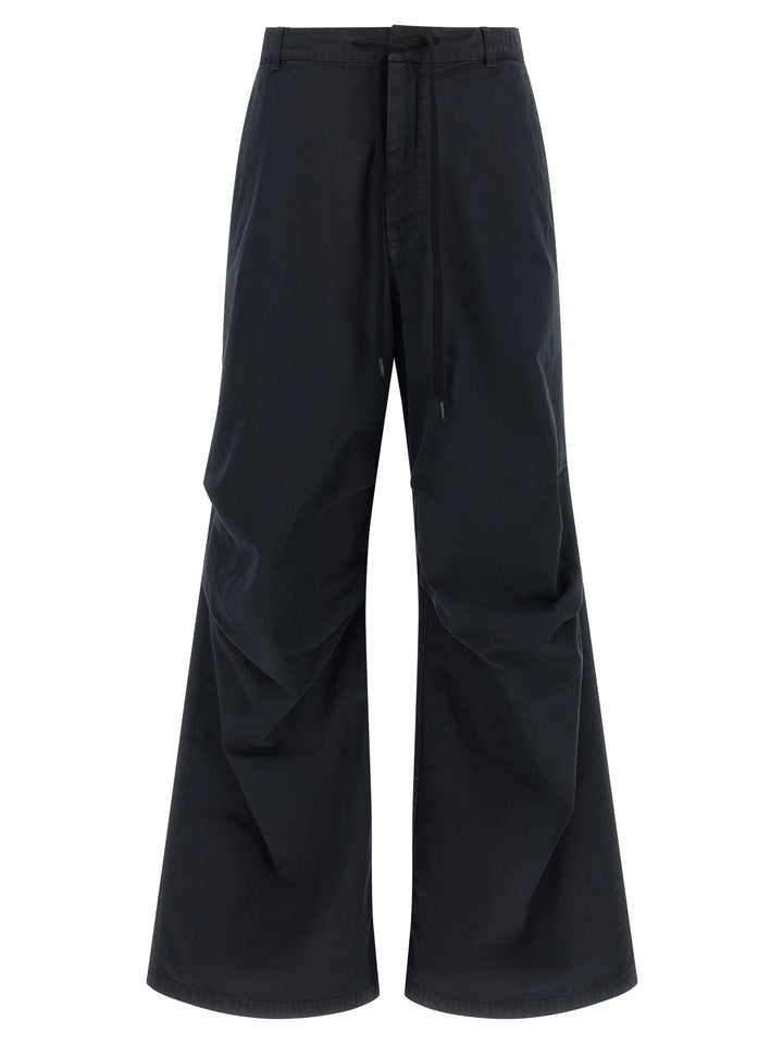 Mm6 Maison Margiela White Stitch Line Pants - Blue | 2556d571afed57ce8a4c857caca383f4771d6ecc
