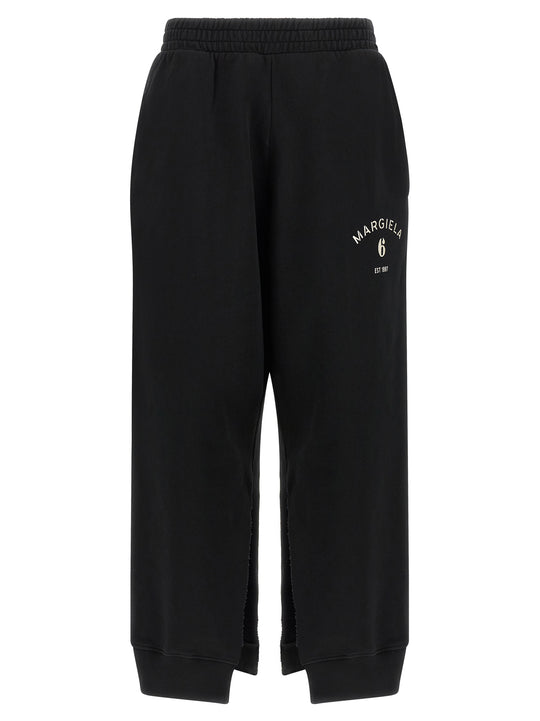 Split Joggers Pants Black