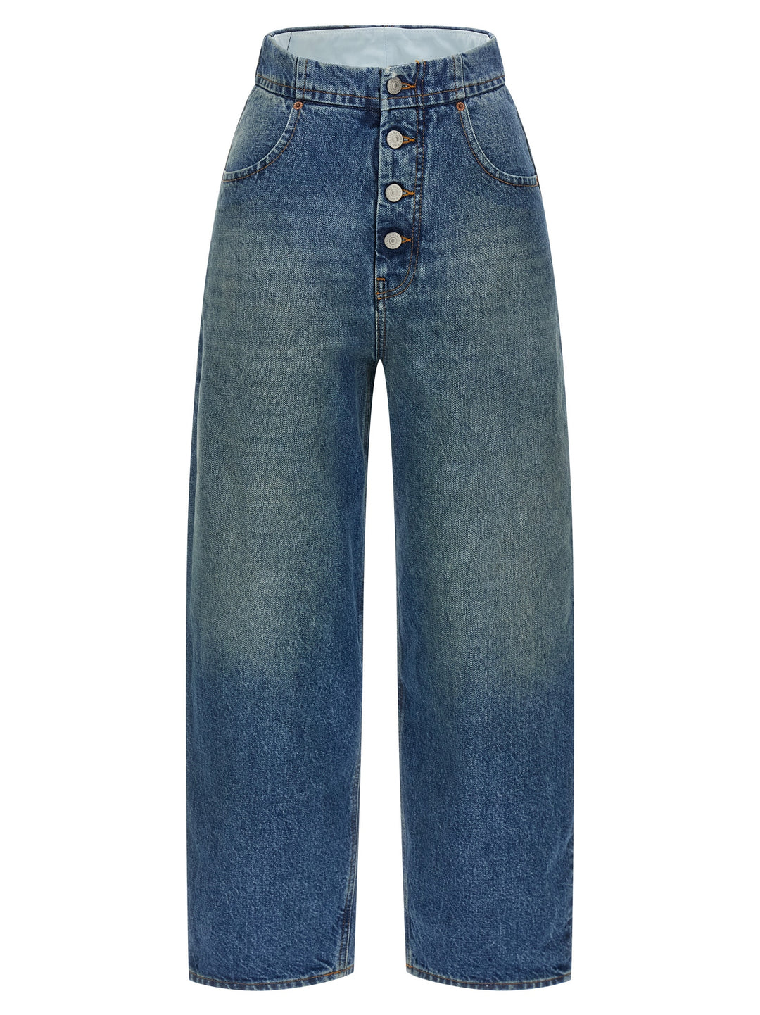 Mm6 Maison Margiela Straight Leg Jeans - Light Blue | b000573c3b0e60f9e4280ad018b17c90d7cddabd