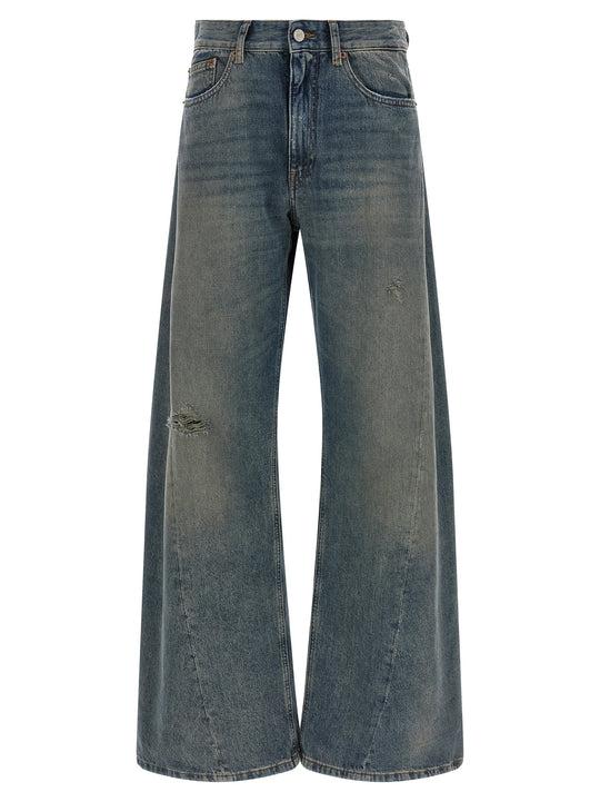 Wide-Leg Jeans Blue