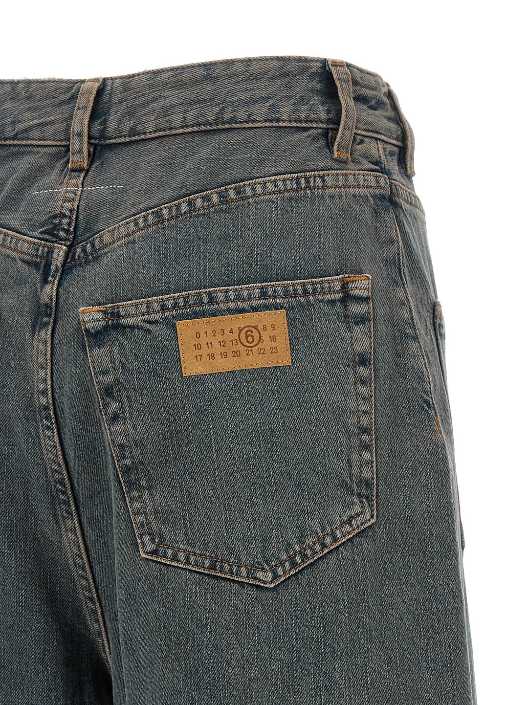 Mm6 Maison Margiela Back-To-Back Construction Jeans - Gray | 2f75db005d0e636438f30d2e45ddb52e1a35f994