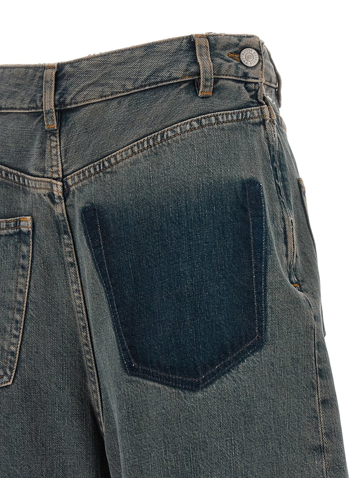 Mm6 Maison Margiela Back-To-Back Construction Jeans - Gray | 559fcc3cdab3c4a28fc30548e622a1f2d6f12b21