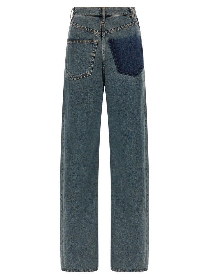 Mm6 Maison Margiela Back-To-Back Jeans - Blue | 2509d28f0b2111e952090a0126c05d2b61f13d12