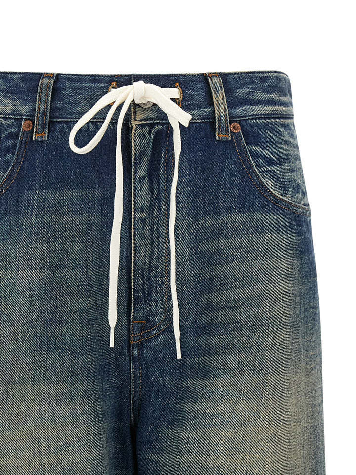 Mm6 Maison Margiela Wide Leg Jeans - Blue | 4eee03a1a114e0422c9ecba52521bb1a2513090b