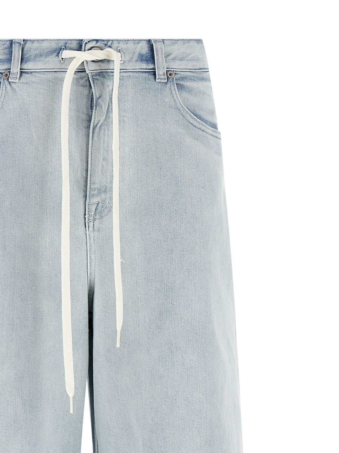 Mm6 Maison Margiela Drawstring Jeans - Light Blue | c4b720bbdd5834f30c67f18eb17f6e083c93c0ab