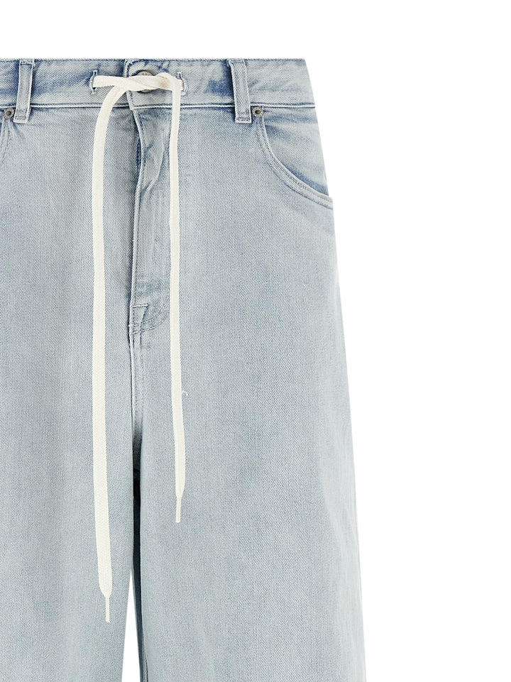 Mm6 Maison Margiela Drawstring Jeans - Light Blue | c4b720bbdd5834f30c67f18eb17f6e083c93c0ab
