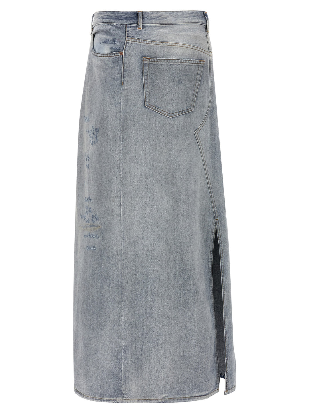 Mm6 Maison Margiela Asymmetrical Construction Skirt Skirts - Light Blue | 3c37d660a3ea5222288466b29a102ef7064028c9