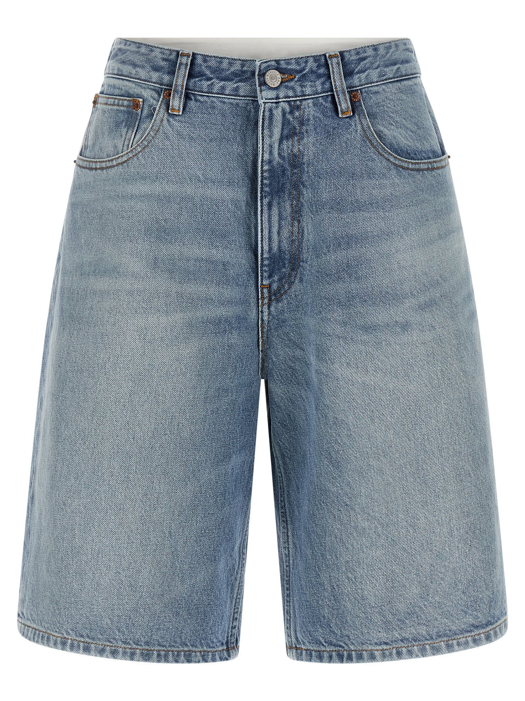 Mm6 Maison Margiela White Carré Bermuda Shorts Bermuda and Short - Light Blue | 85a39b55613ac73424ad1ea2b1c039713681e6e1