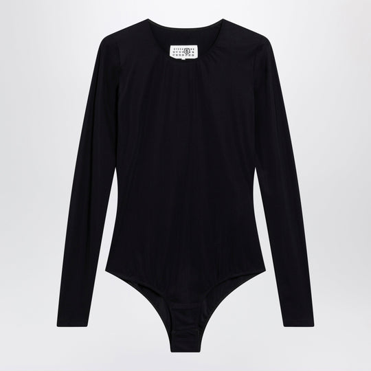 Black Lycra Jersey Bodysuit