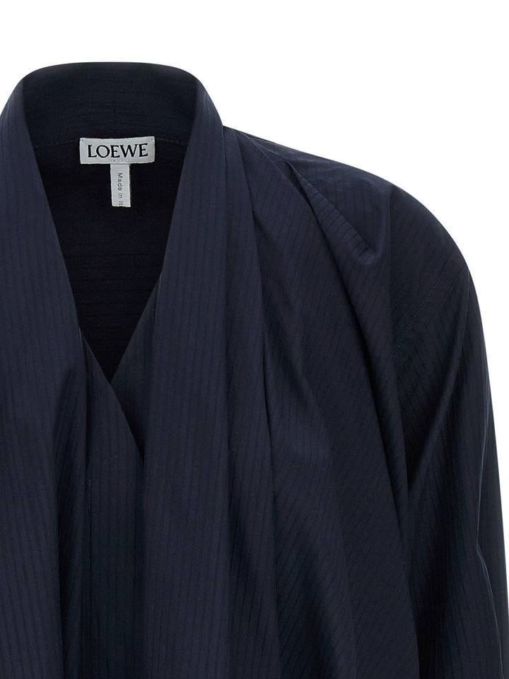 Loewe Draped Dress Dresses - Blue | 4d2b24f6c2cbbfc4b69839f308acc48d4434f6cb